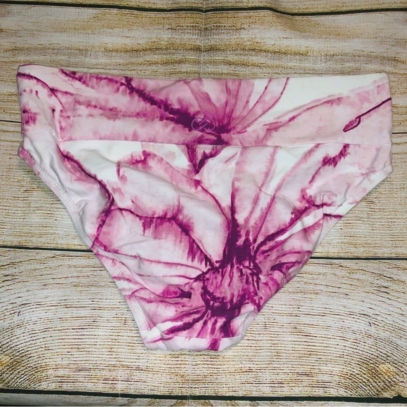 CALIA By Carrie Underwood Wide Strap Tie-dye Pink Long Line Bikini Size XS - Picture 14 of 15